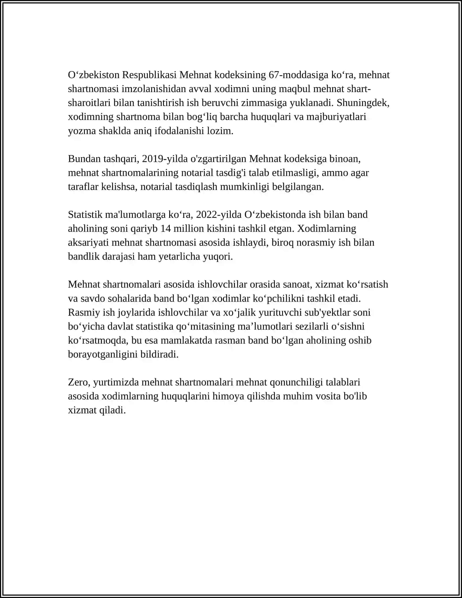 HODIMLARNI FAOLIYATIGA DOIR HUJATLAR 4