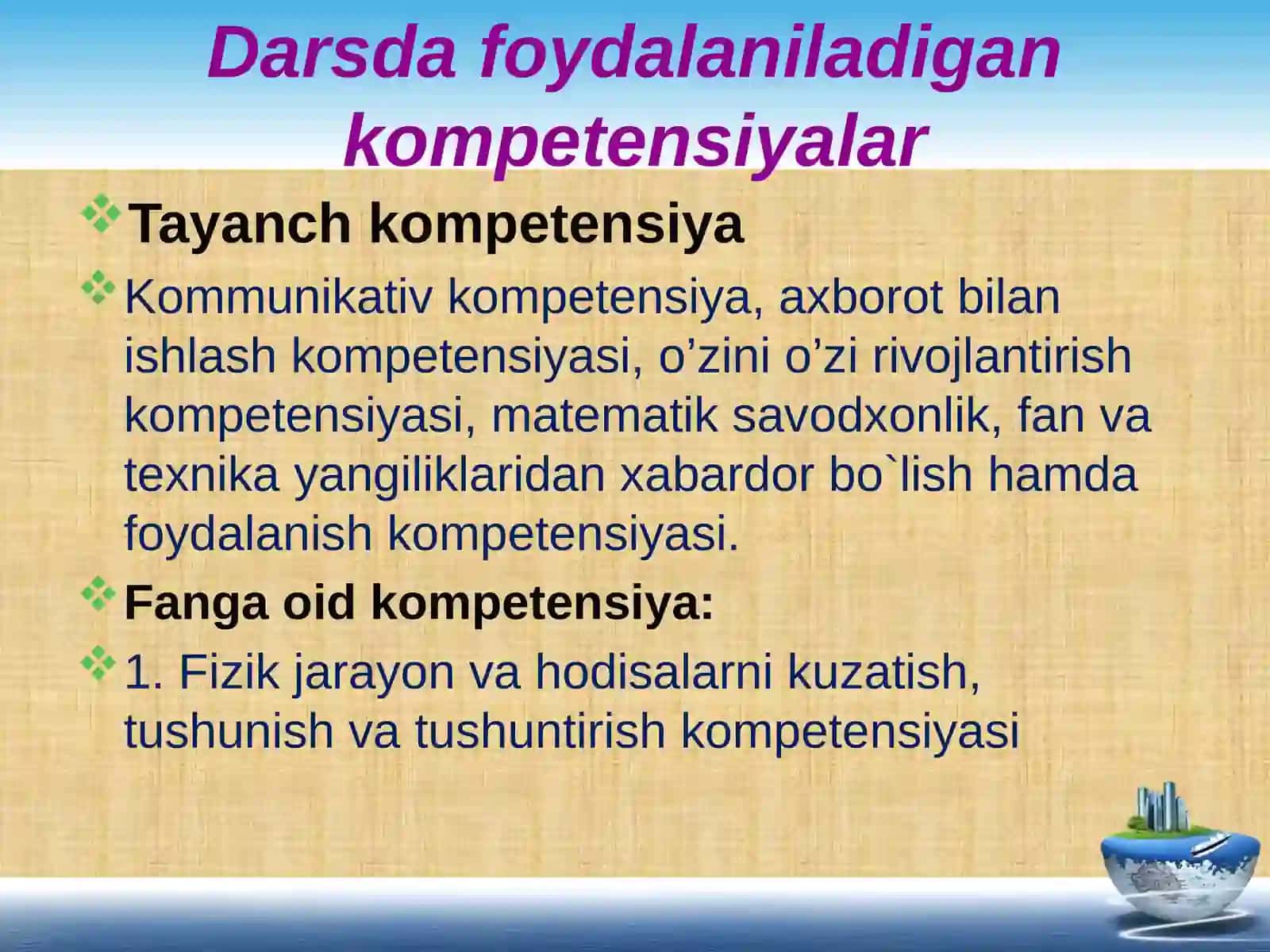 Quvvat mavzusida DARS ISHLANMASI 4
