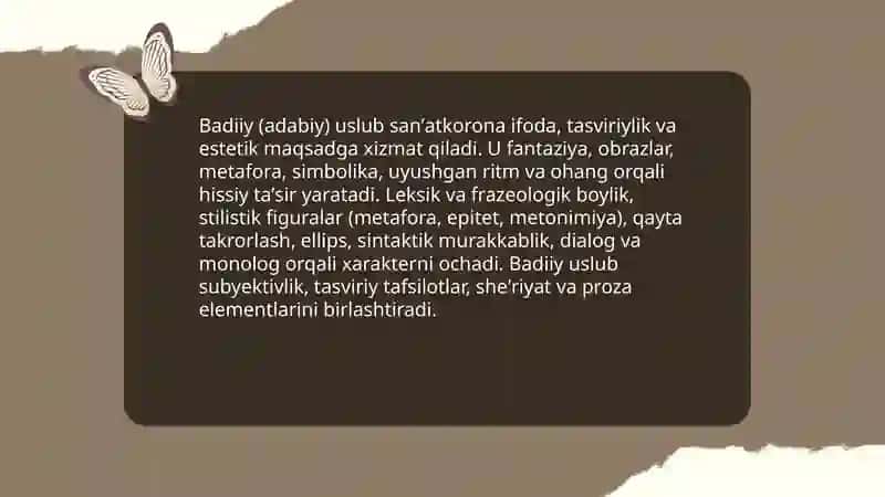 Nutqning uslubiy shakllari 4