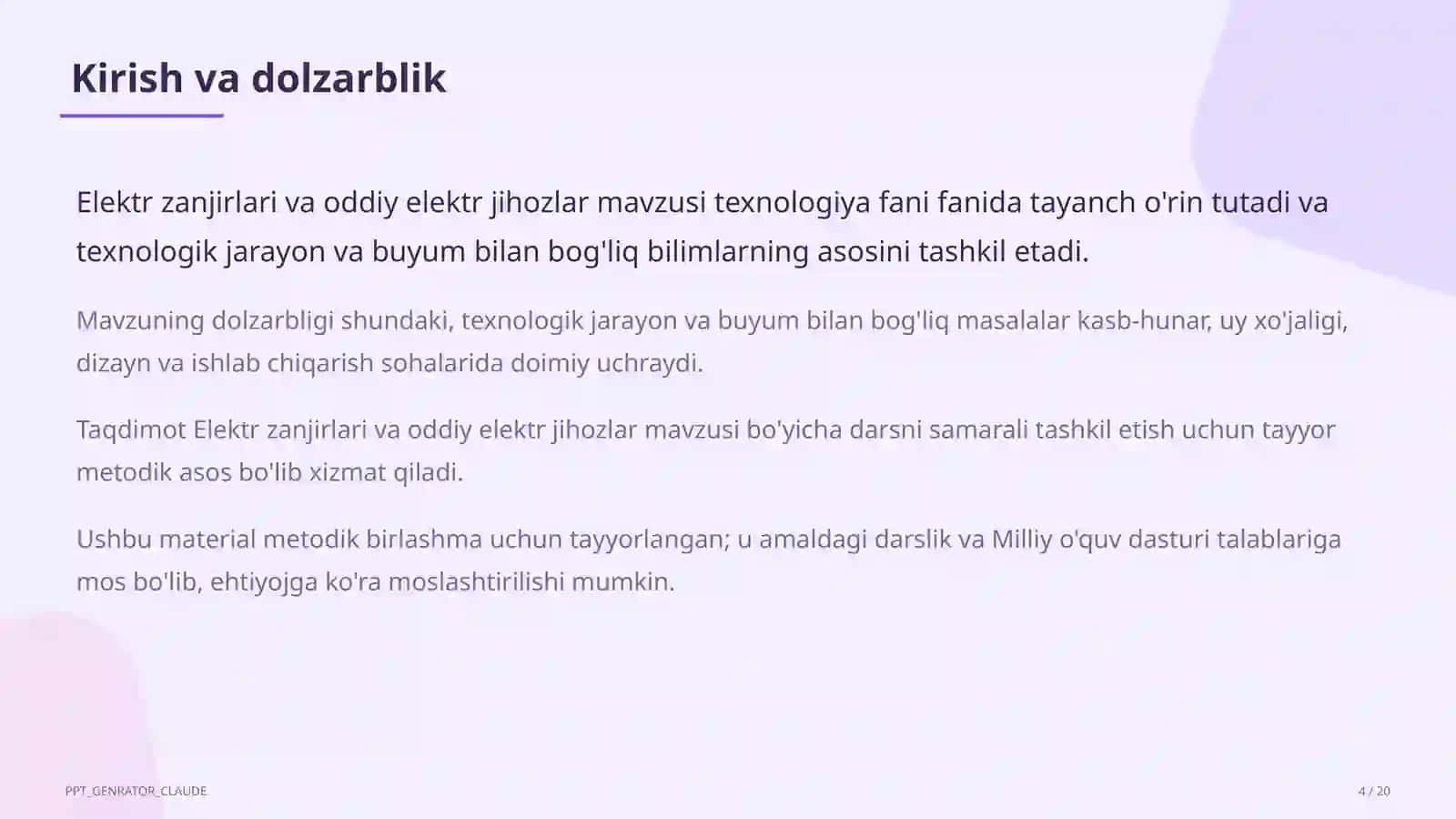 Elektr zanjirlari va oddiy elektr jihozlar (7-sinf) 4