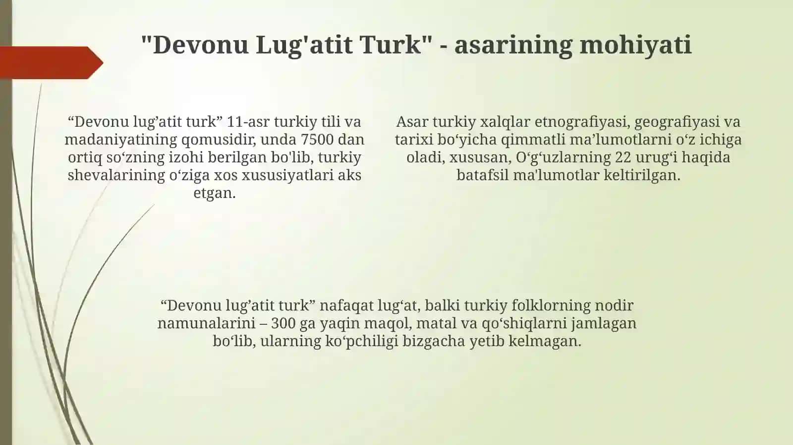 Mahmud Koshg'ariy hayoti - ijodi va " Devonu lug'otit turk " asari haqida 4