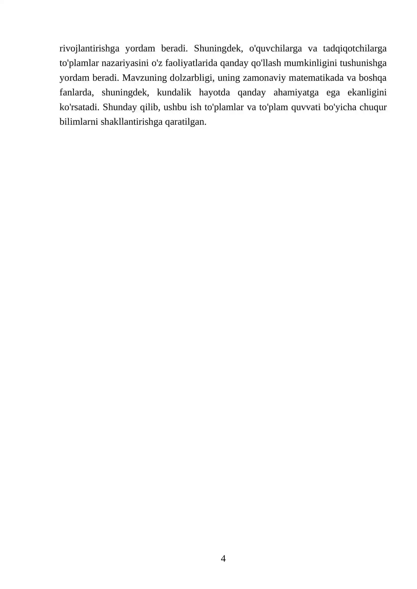Diskret tuzilmalar fanidan tayyorlagan mustaqil ish 4