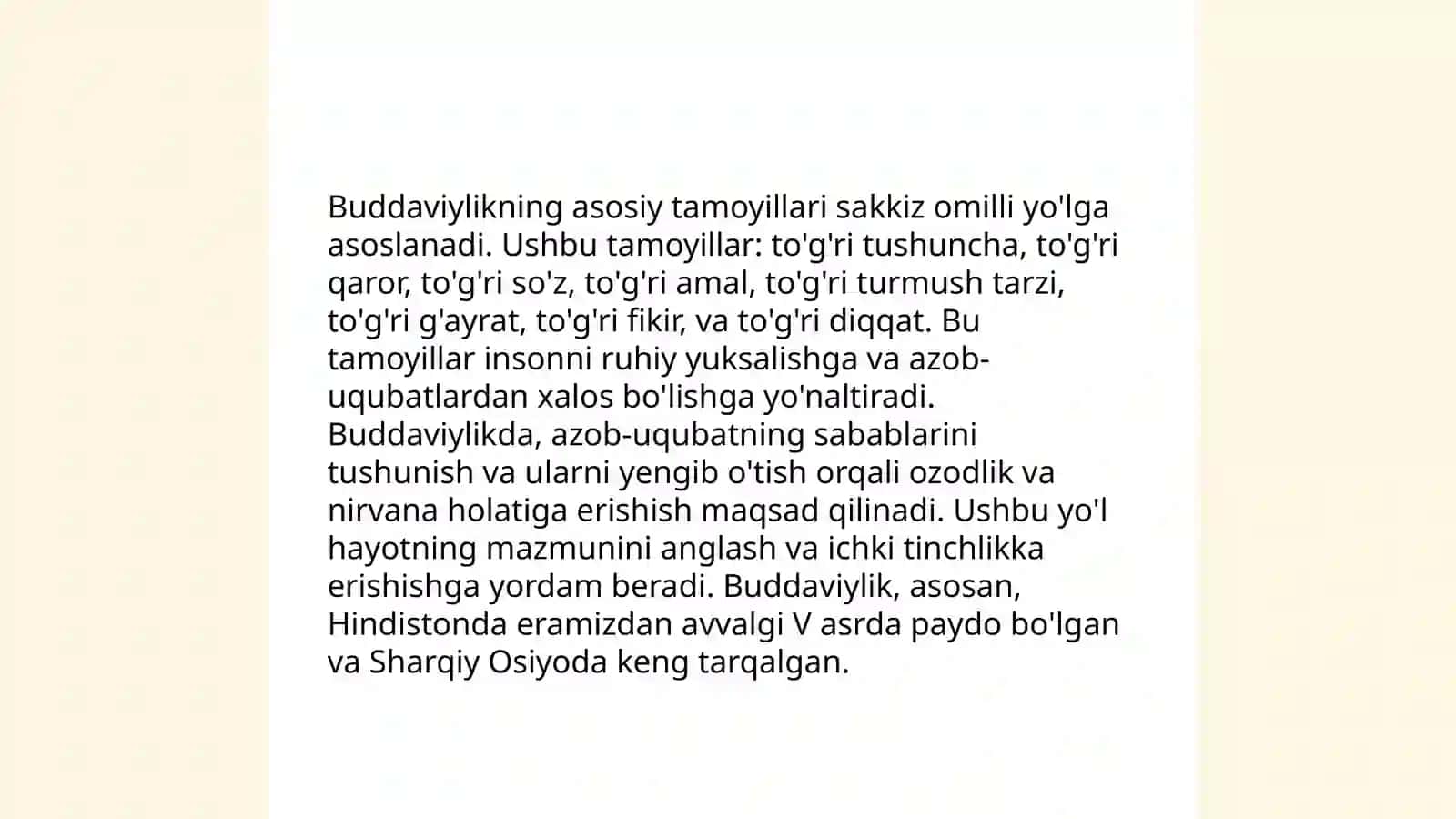 Buddaviylikning Tarixi 4