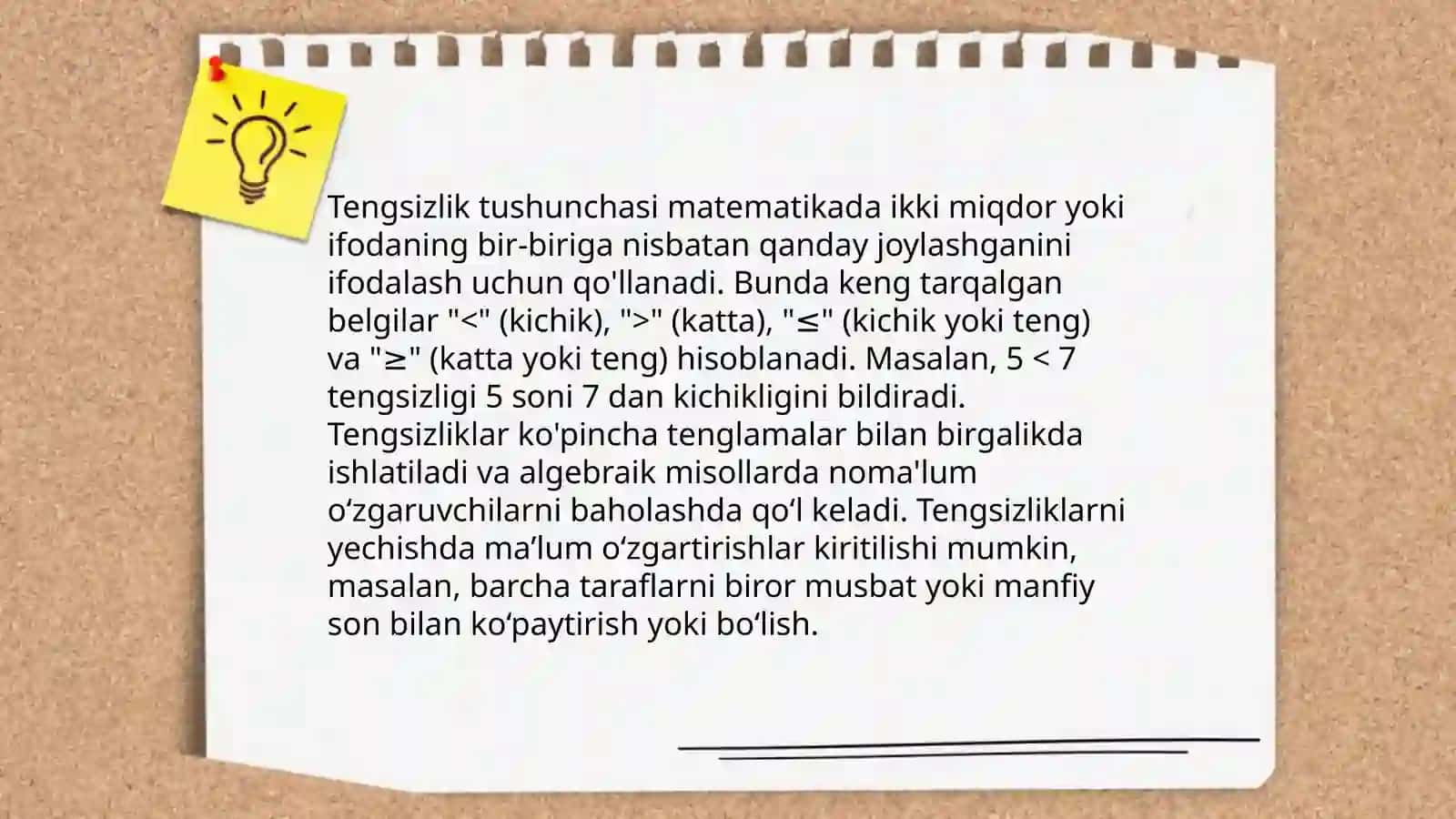 Tenglik va Tengsizlik 4