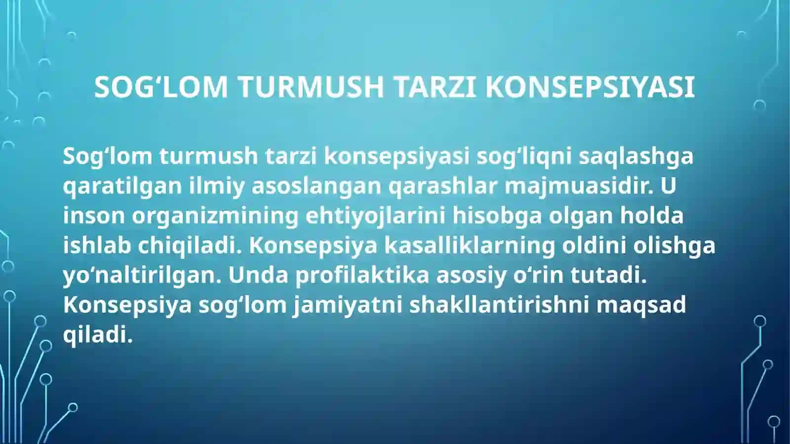 Sog‘lom turmush tarzi konsepsiyasi va uning bosqichlari 4