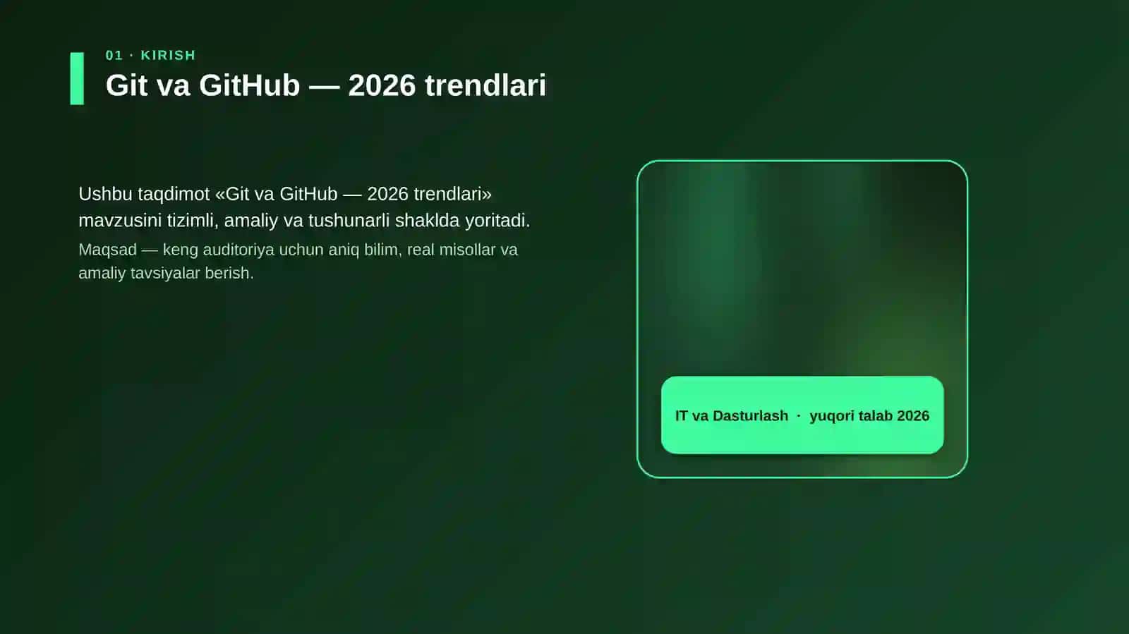 Git va GitHub — 2026 trendlari 4