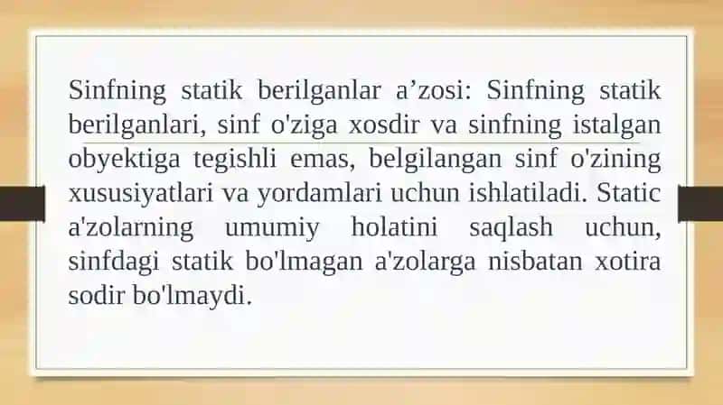 Statika’zolarvasinflar 4