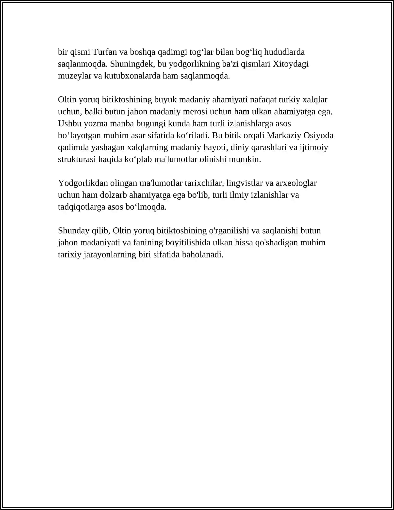 OLTUN YORUG‘ BITIKTOSHI 4