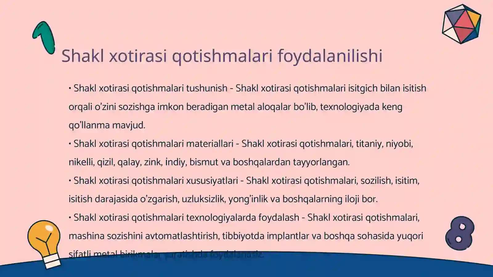 Aqlli materiallar va ularning qo'llanilishi 4