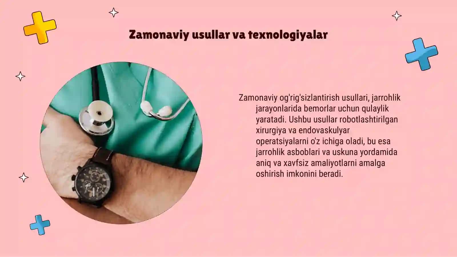 Zamonaviy og'rig'sizlantirish usullari 4