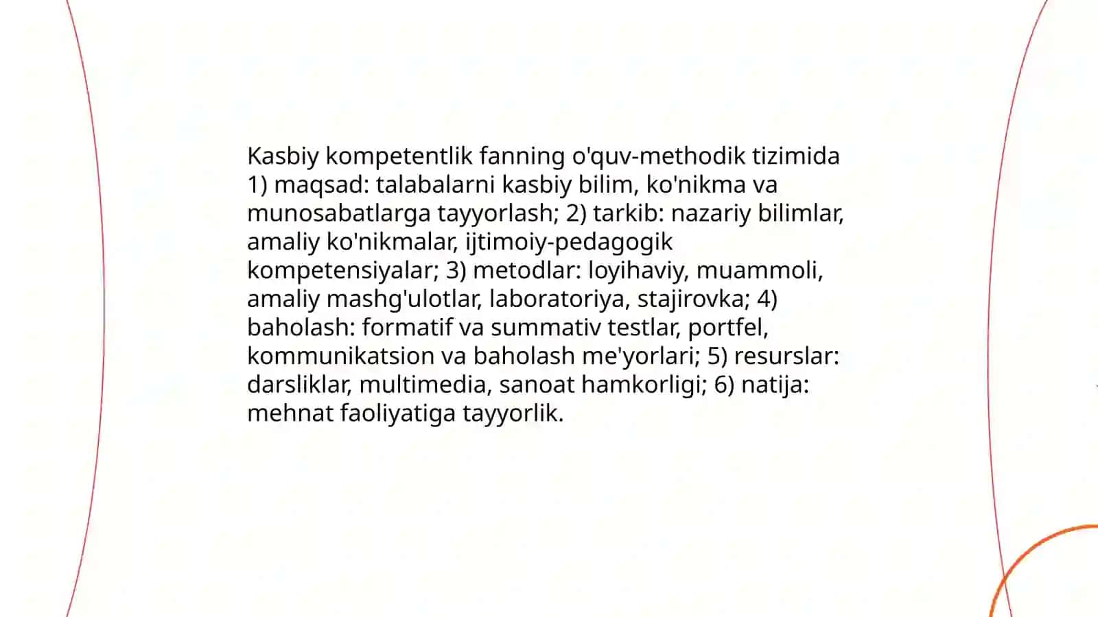 Kasbiy kampatentlikni fandagi o'rni 4