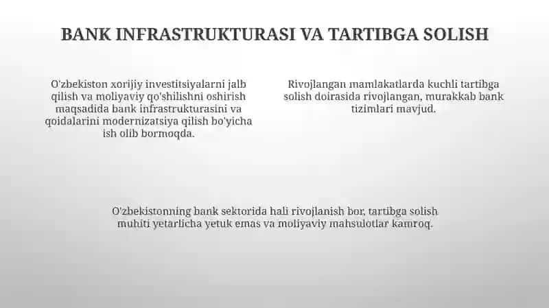 Chet davlatlari va ozbekistonda banklar faoliyati va ularning ish faoliyatidagi farqi 4