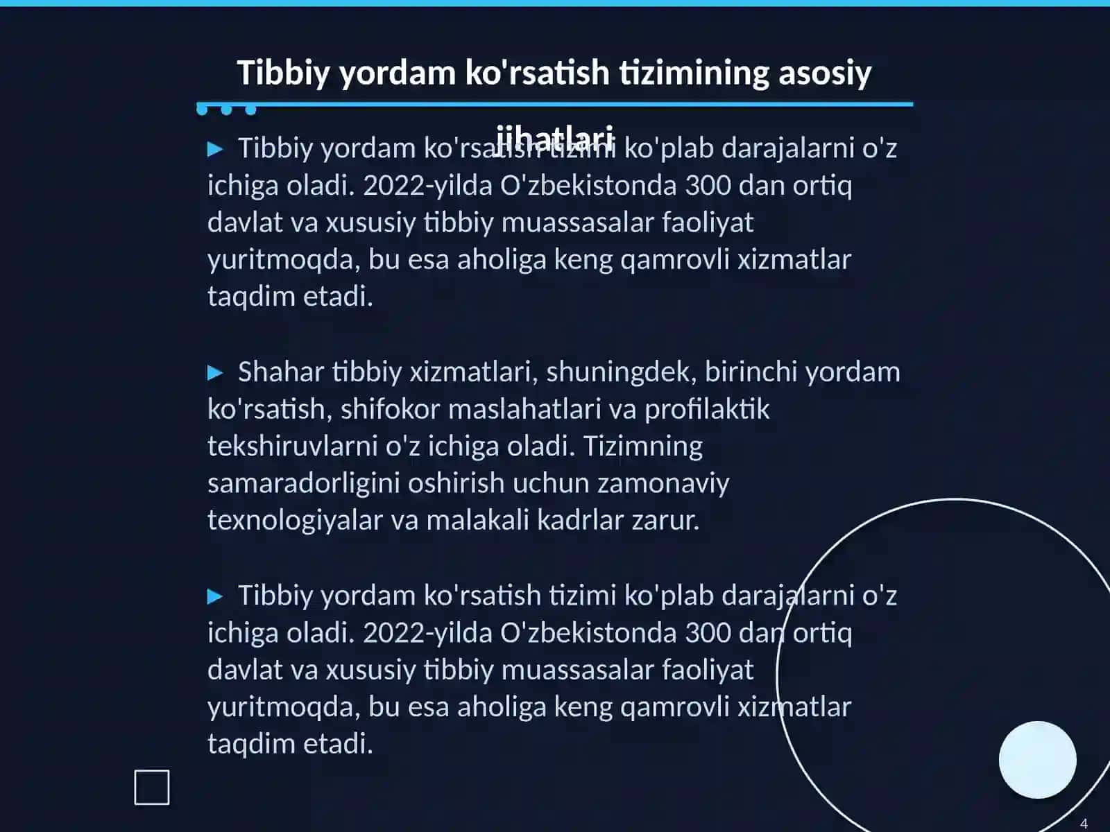 Shahar aholisi va sanoat korxonalari ishchilariga tibbiy yordam koʻrsatishni tashkil etish 4