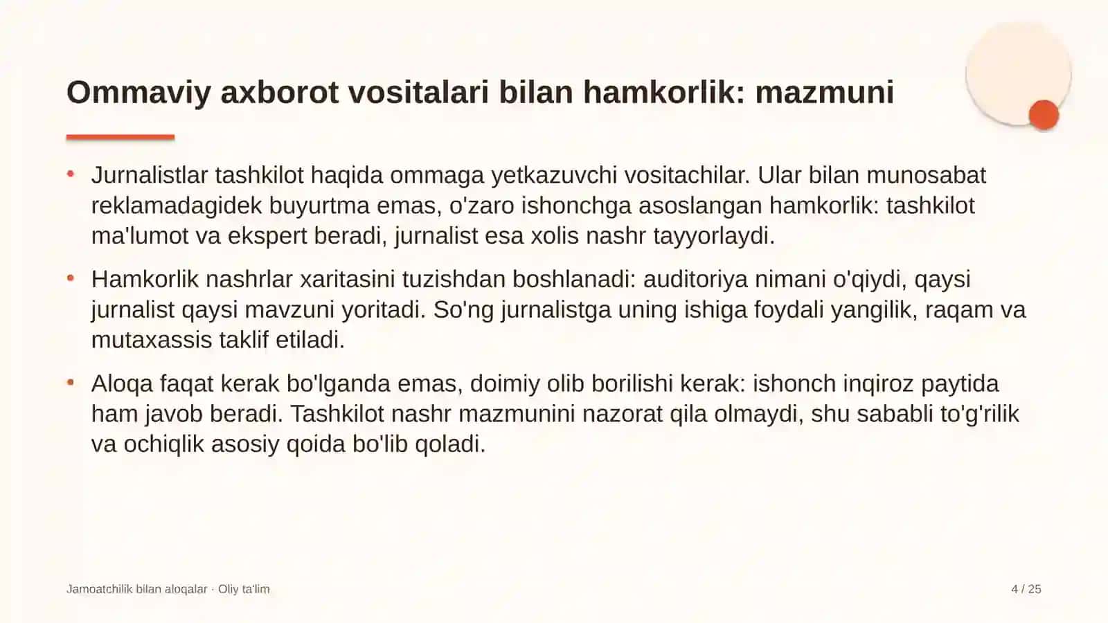 Xorijiy universitetlar filiallarida ommaviy axborot vositalari bilan hamkorlik qilish 4