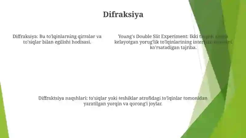 Yorug'Likning To‘Lqin Xususiyatlari 4