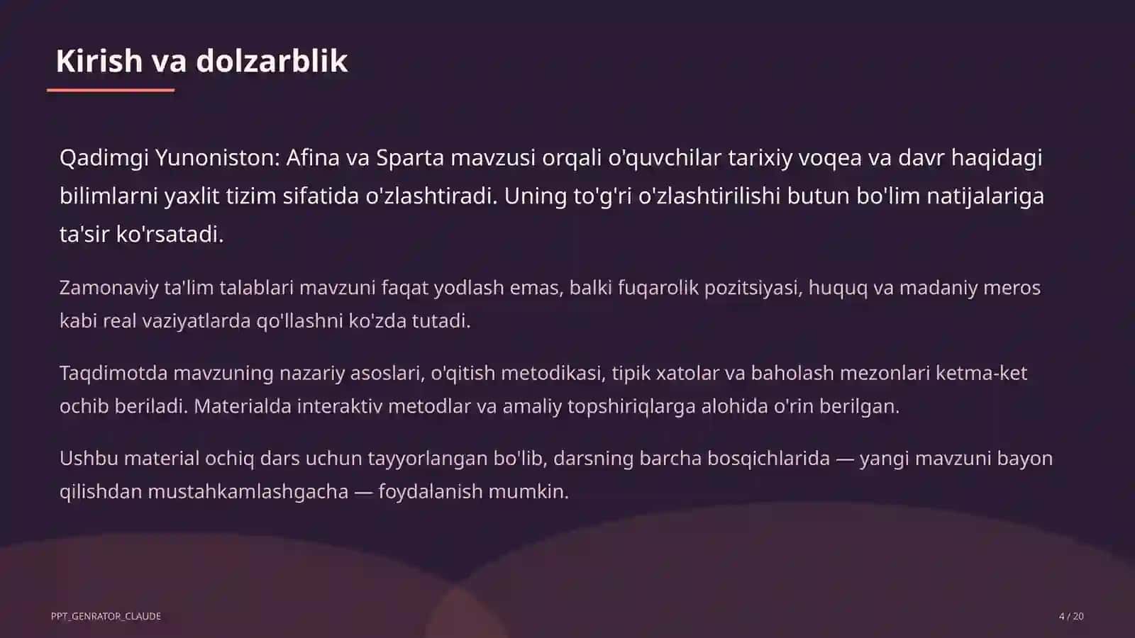 Qadimgi Yunoniston: Afina va Sparta (6-sinf) 4