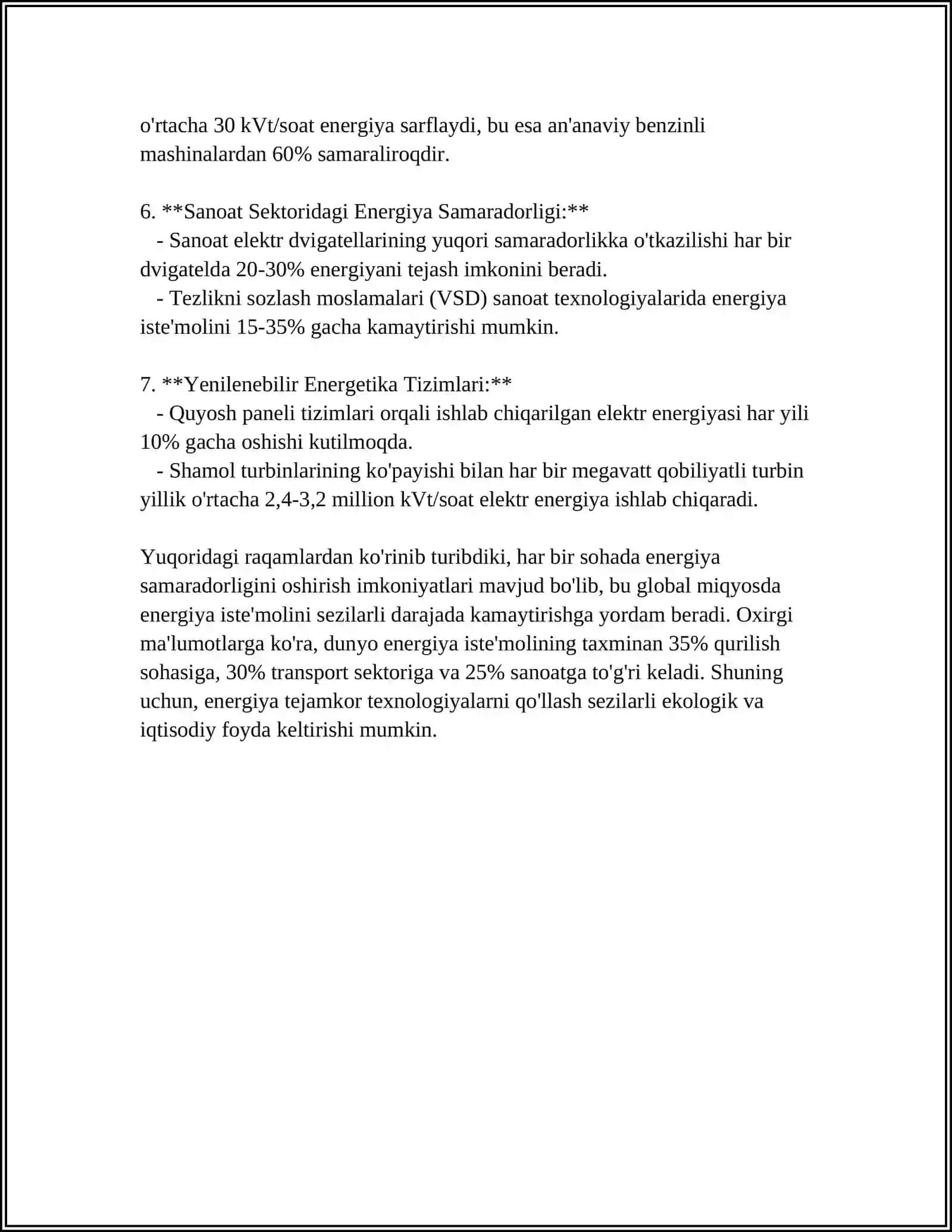 SANOAT KORXONALARI RESURSLARI SAMARADORLIGINI OSHIRISH YO’LLARI 4