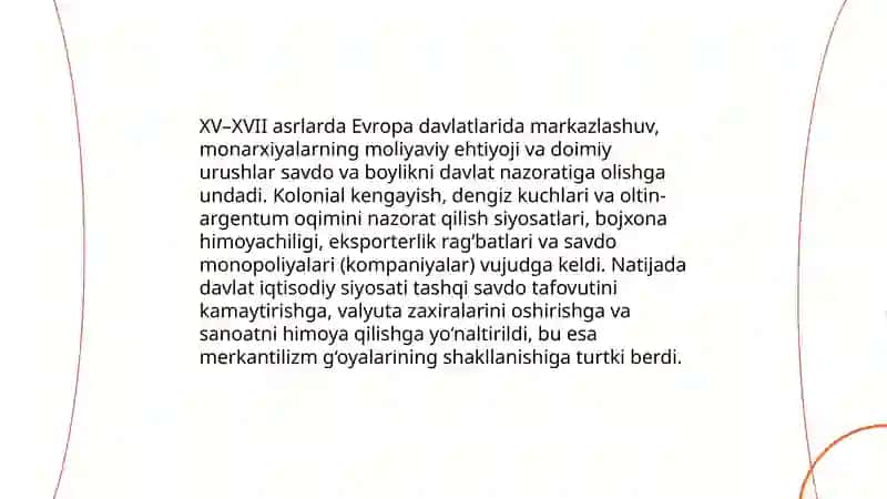 Merkantilizm ilk iqtisodiy maktabining vujudga kelishi 4
