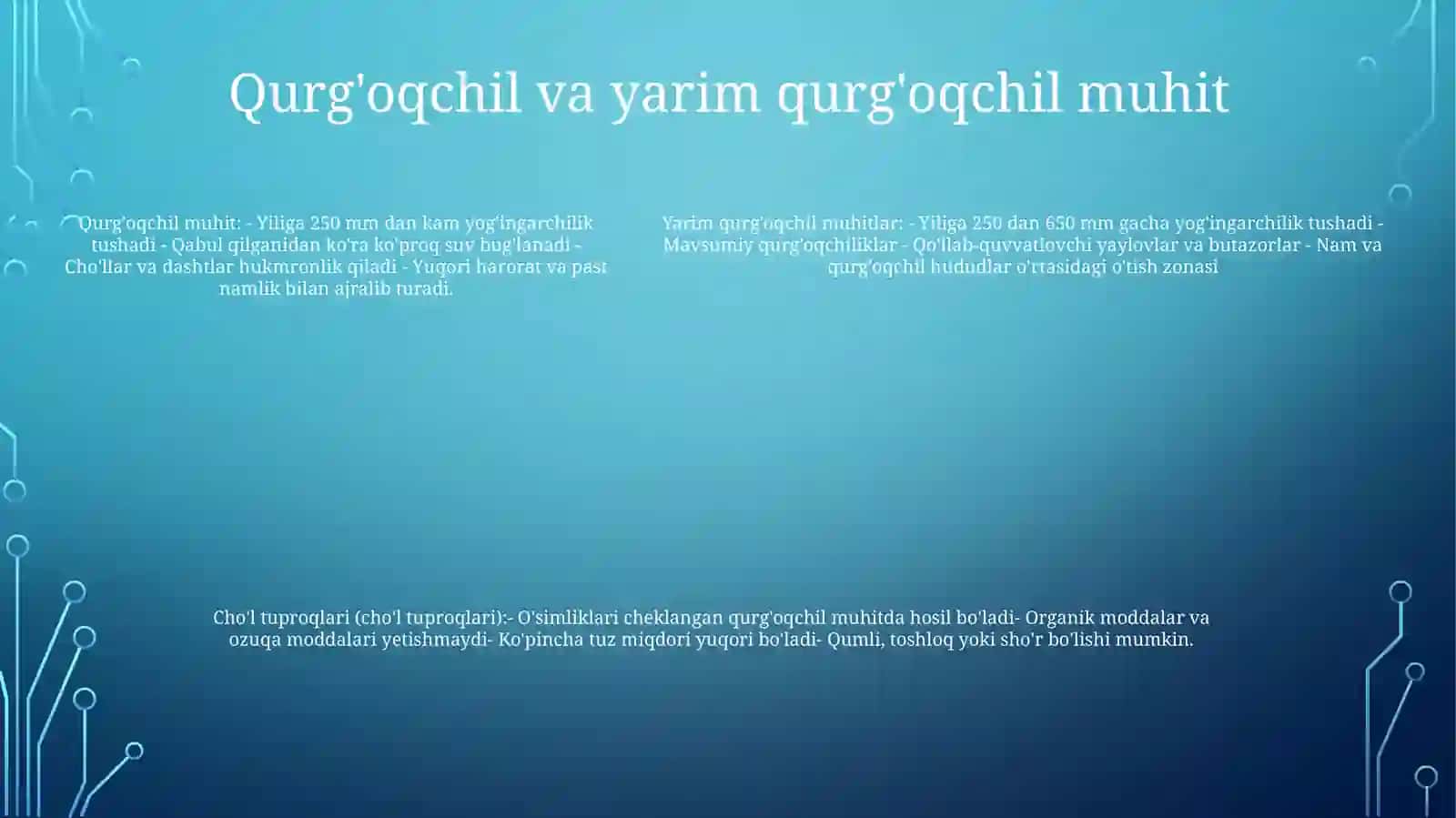 ChoʻL Tuproqlari 4