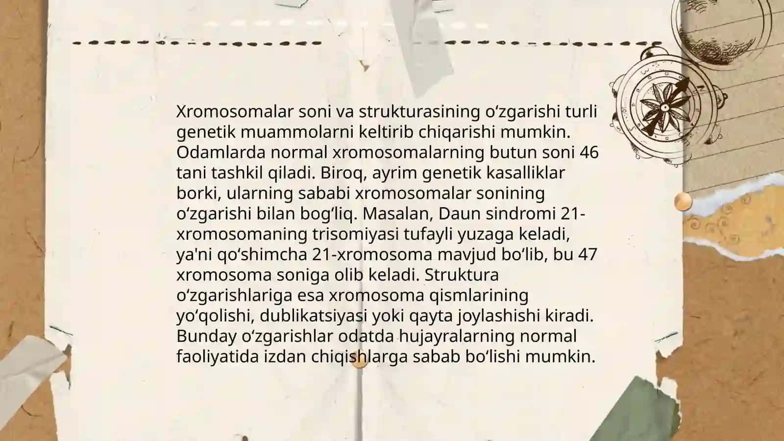 Xromasomalar kasalligi 4