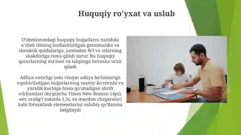 Õzbek tili tõğrisidagi huquqiy meʼyori hujjatlarning mohiyati 4