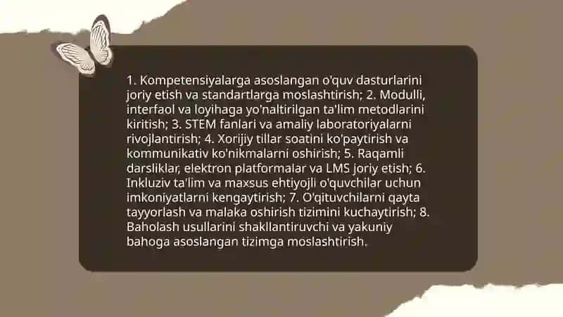 O‘zbekiston Respublikasida talim sohasidagi amalga oshirilgan islohatlar 4