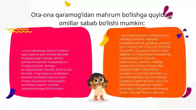 Ota-ona qaramogʻisiz qolgan bolalarni ijtimoiy himoya qilish tizimini takomillashtirish 4
