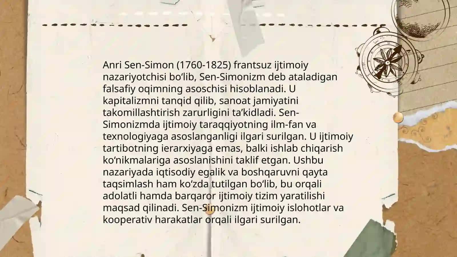 Sen-Simonizm evolyutsiyasi. SH. Fur'ening tarixiy rivojlanish kontseptsiyasi 4