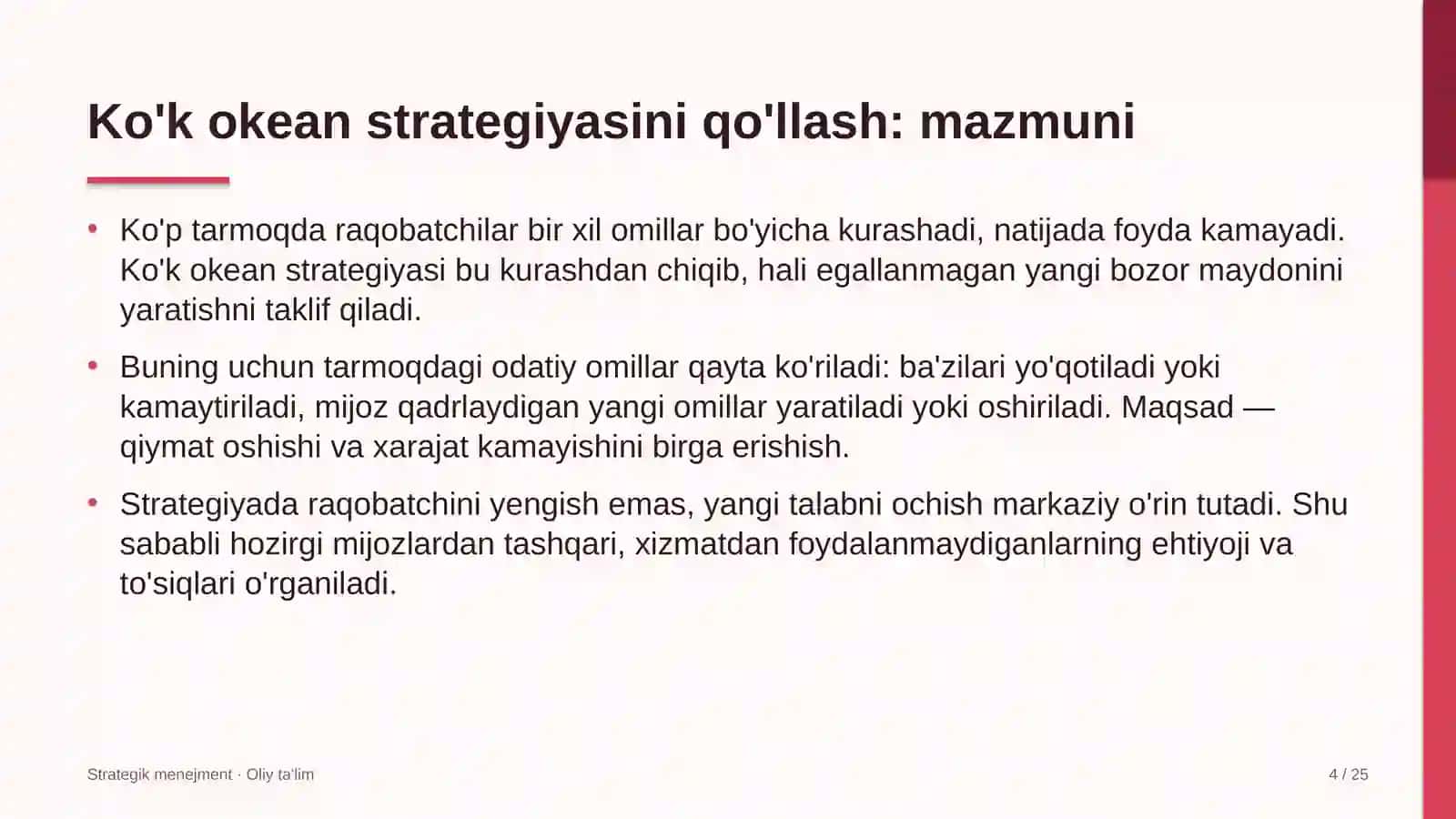 raqamli televideniye tarmoqlarida ko'k okean strategiyasini qo'llash 8752 4