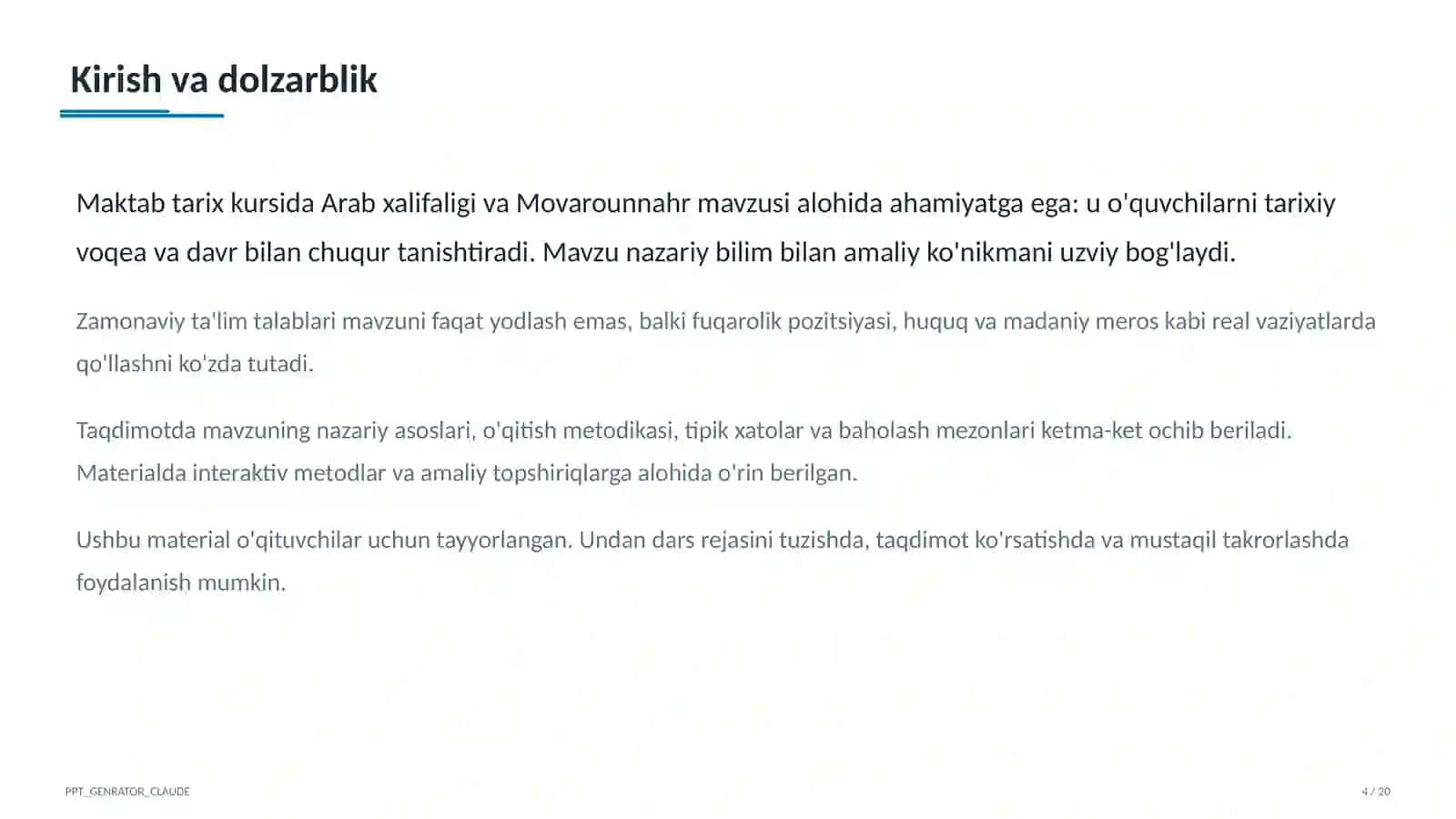 Arab xalifaligi va Movarounnahr (7-sinf) 4
