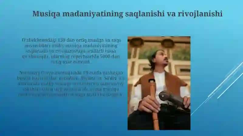 Sharq mamlakatlari musiqasi va madaniyati yaratib turish 4