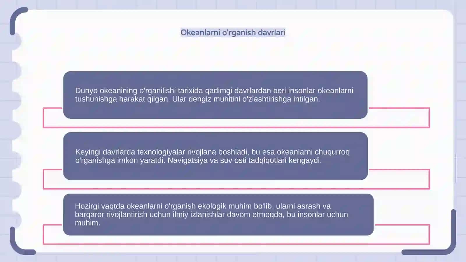 Dunyo okeanining o'rganilish tarixi 4