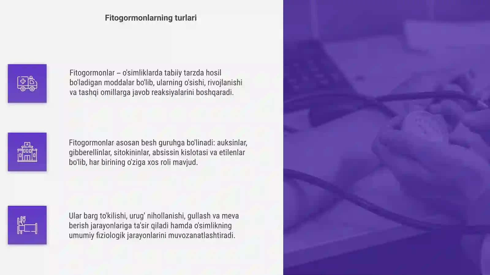 Fitogormonlar ta'sir etishining fiziologik asoslari 4