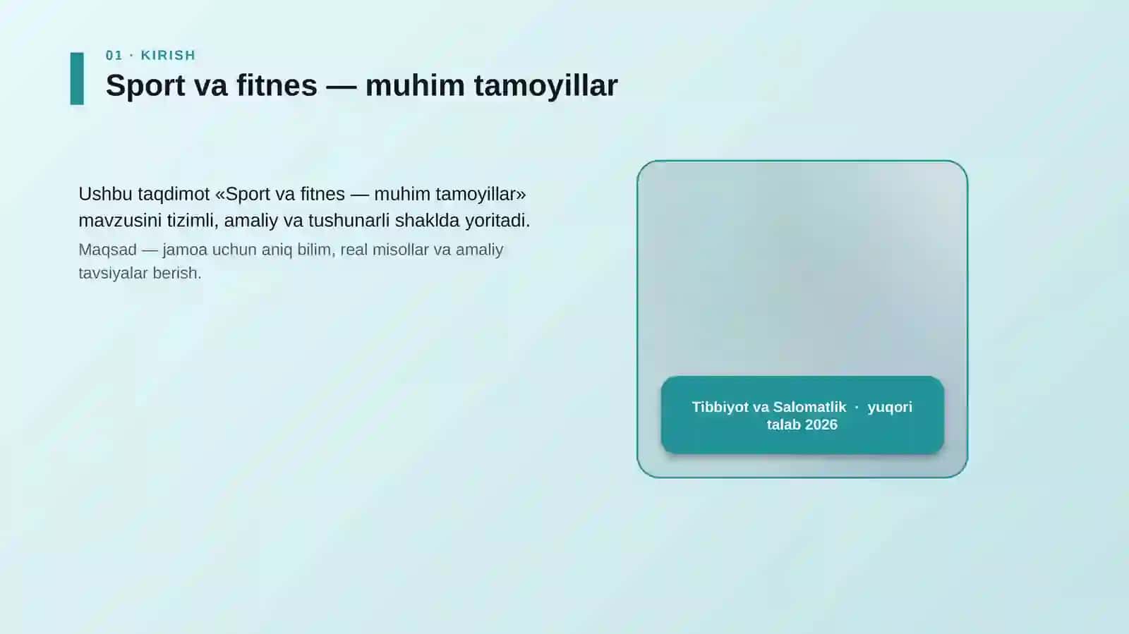 Sport va fitnes — muhim tamoyillar 4