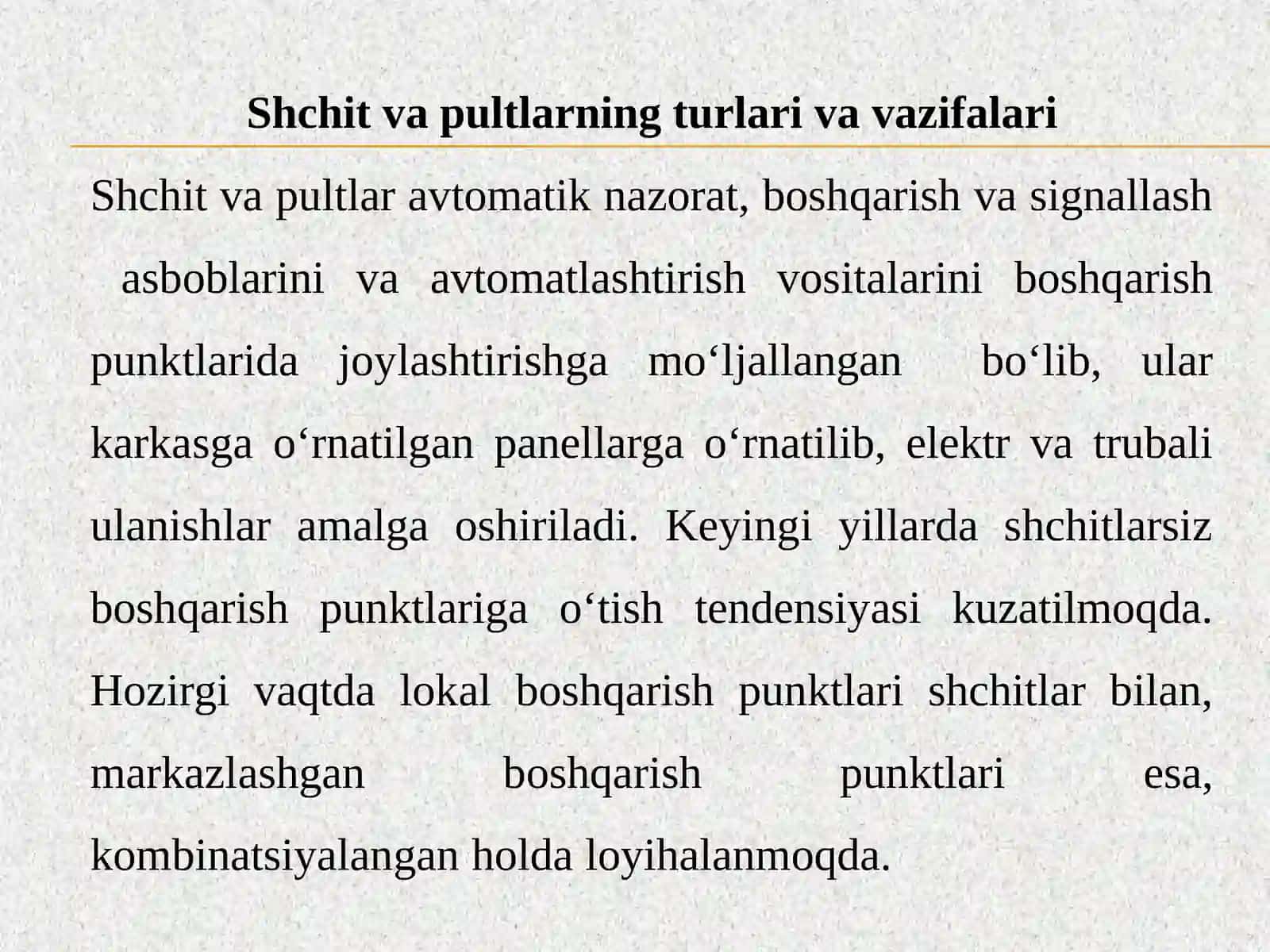 Shchit va boshqarish pultlarini montaj qilish 4
