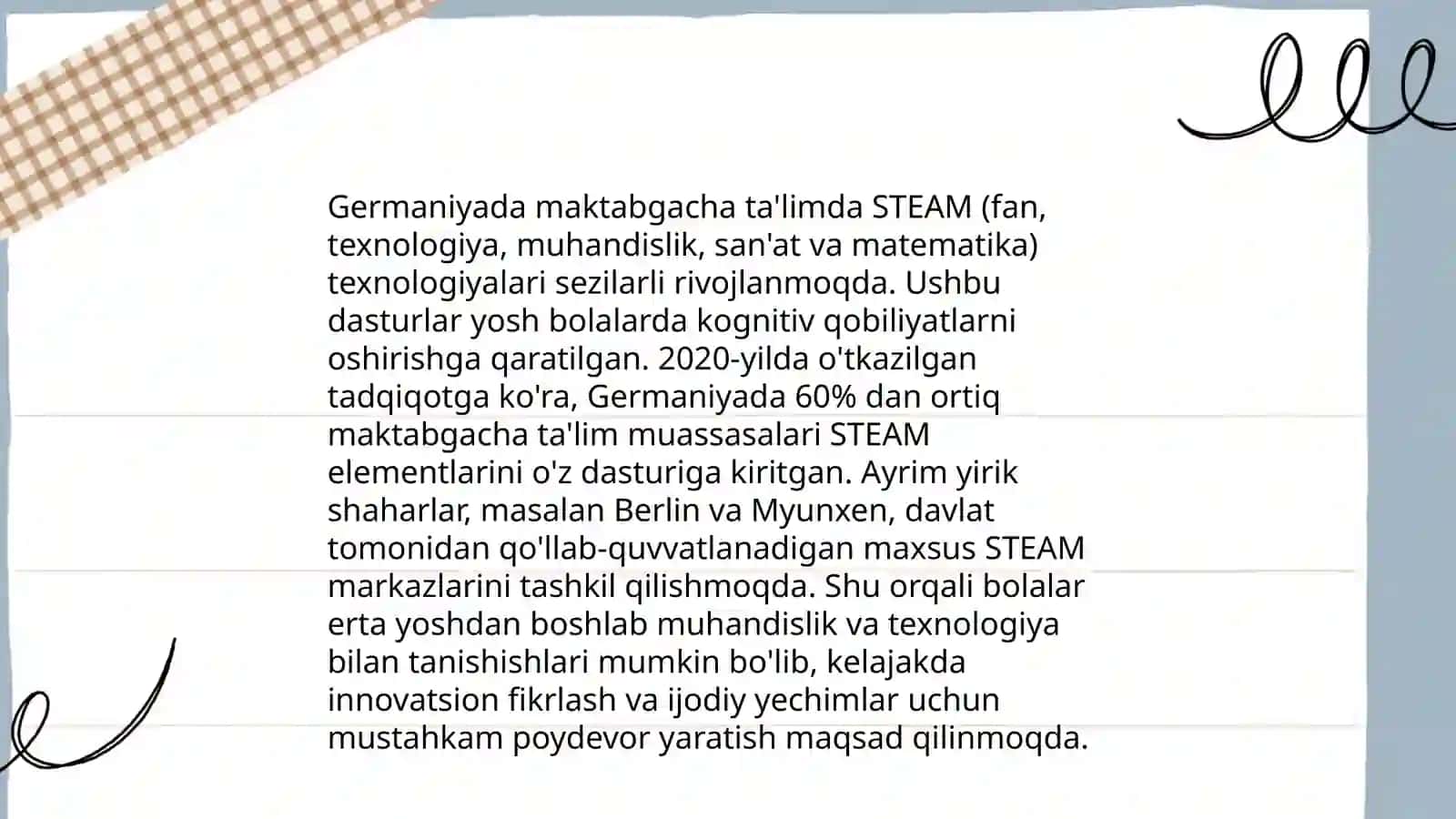 AQSH,GERMANIYA,VA ROSSIYA maktabgacha ta'limda STEAM ta'lim texnologiyasidan foydalanish 4