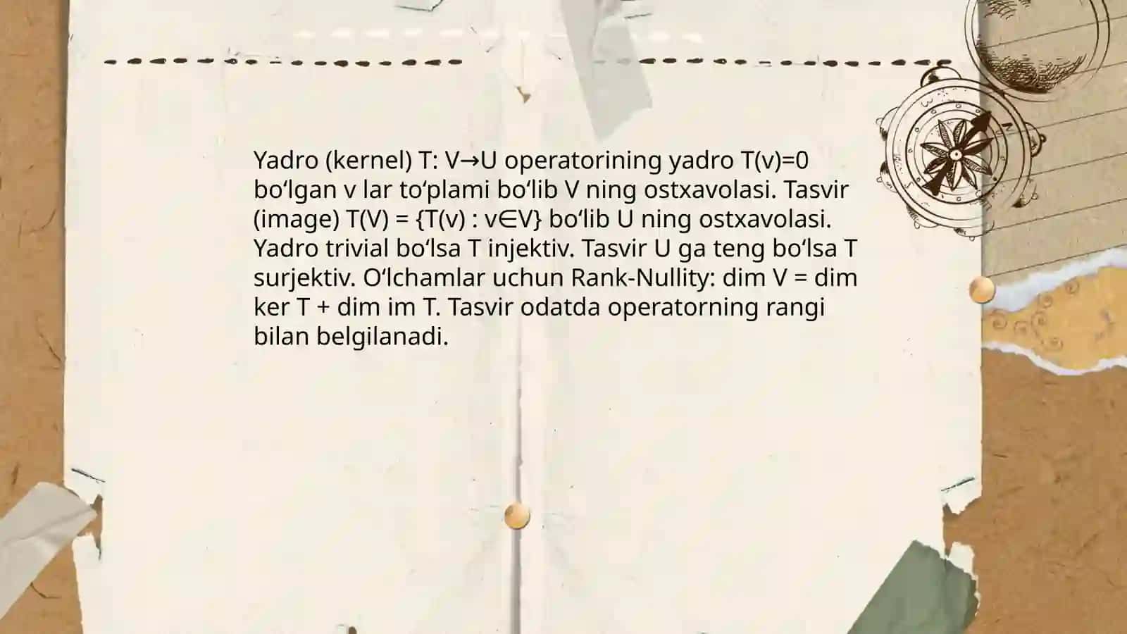 Chiziqli operatorlar 4