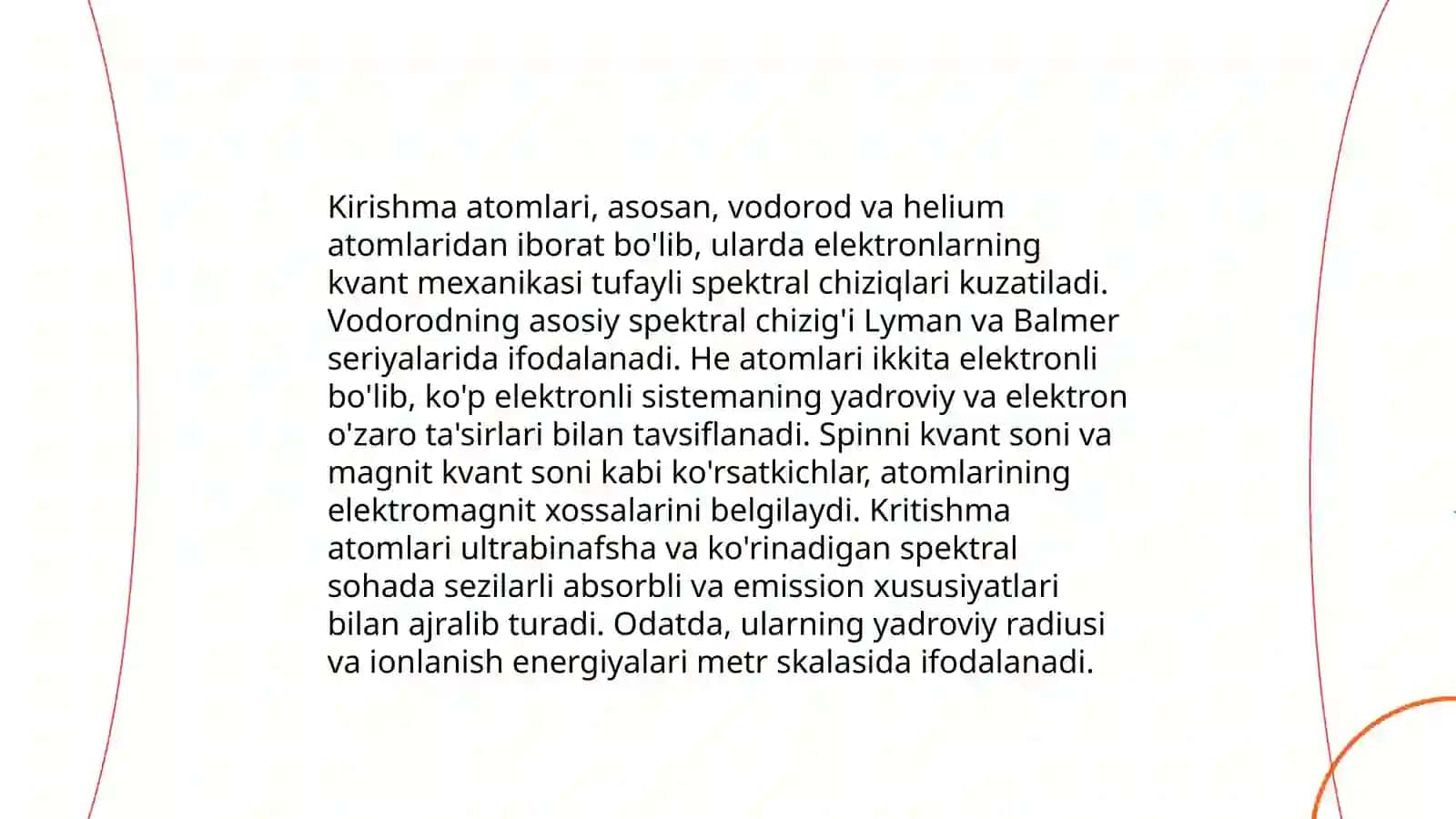 Kirishma atomlarining eruvchanligi 4