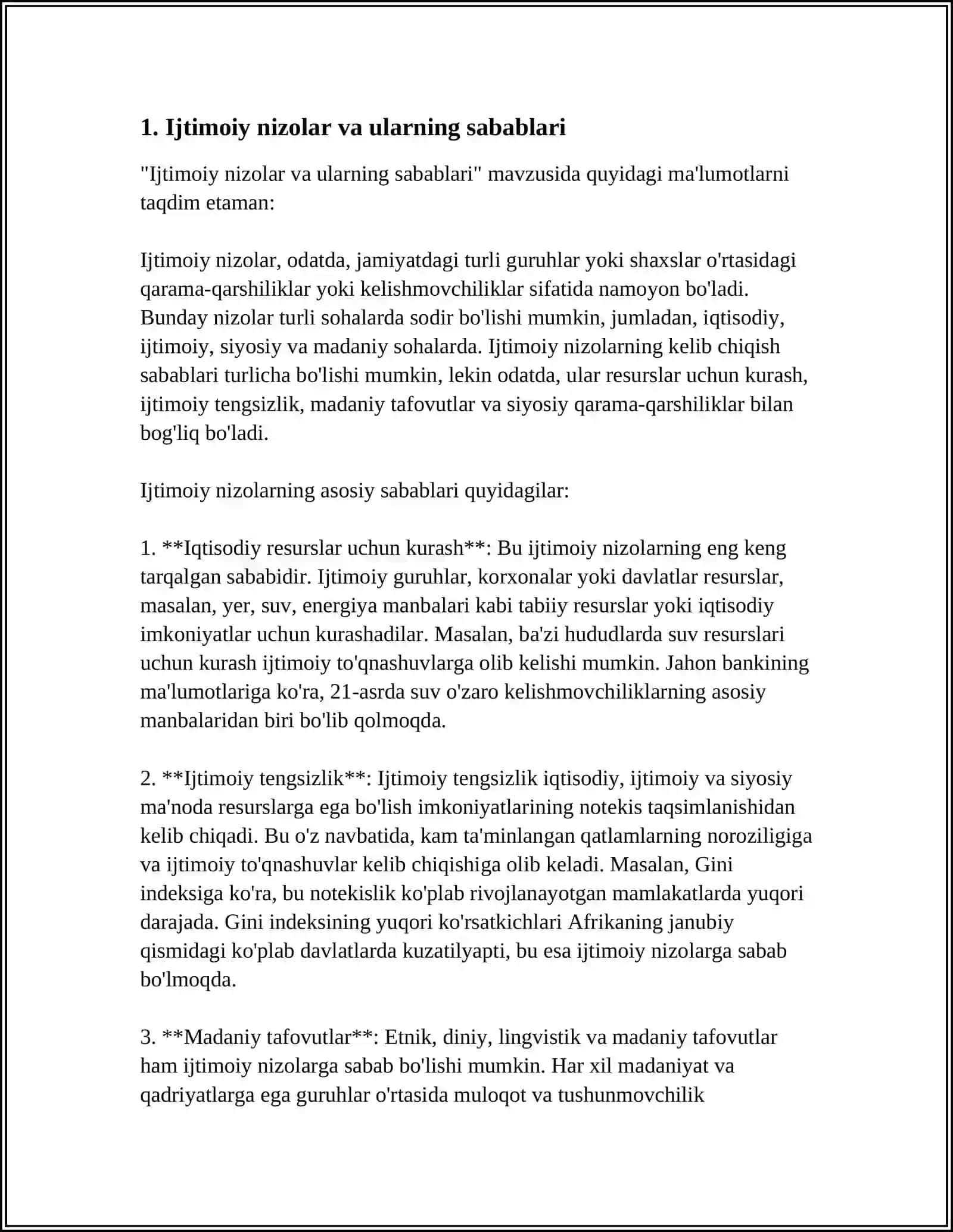 Sotsial konfliktlar va ularning ijtimoiy yechimlari 4
