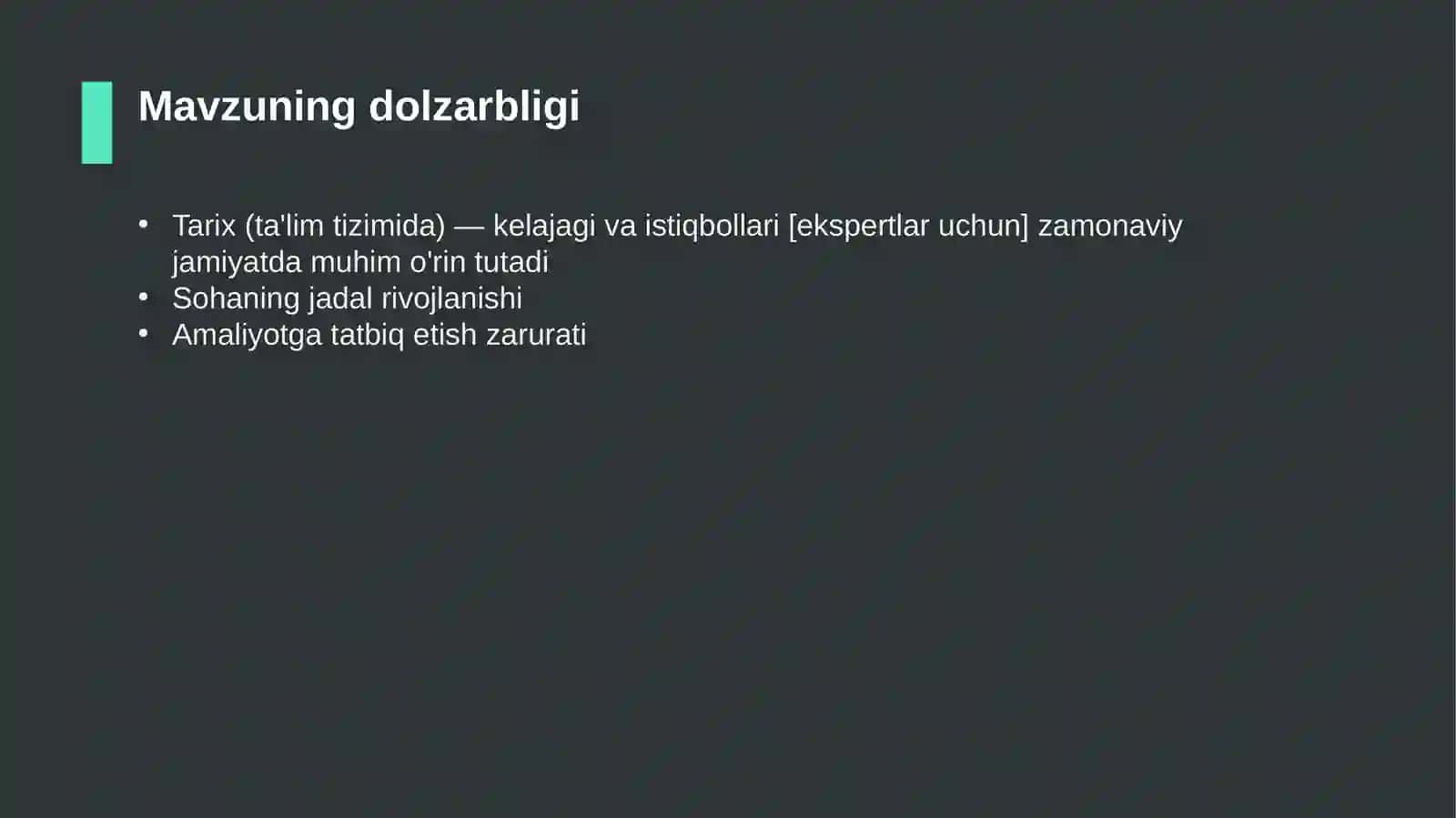Tarix (ta'lim tizimida) — kelajagi va istiqbollari [ekspertlar uchun] 4