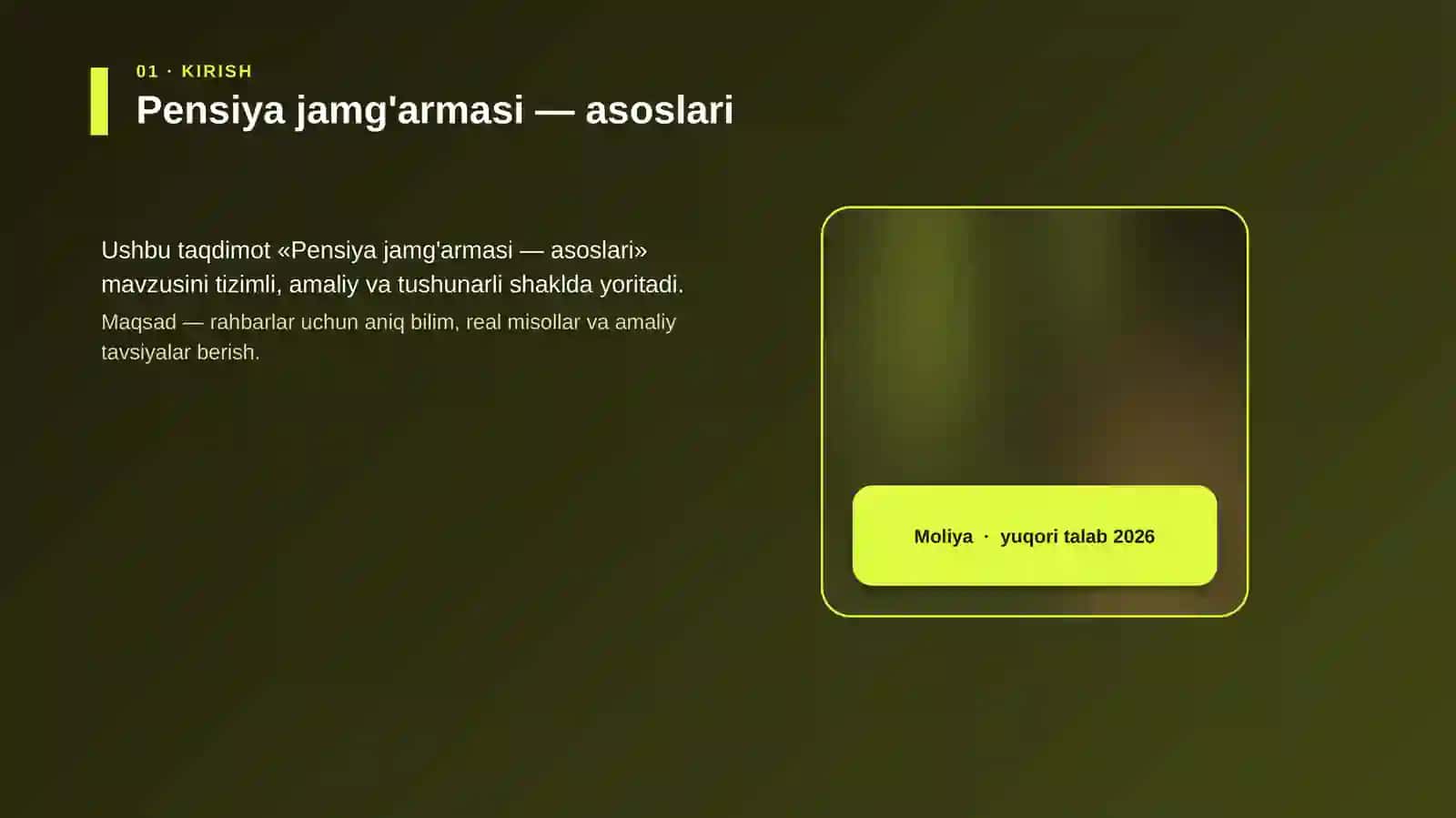 Pensiya jamg'armasi — asoslari 4