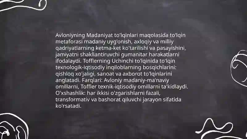 Madaniyat to'lqinlari va Uchinchi to'lqin qiyosiy tahlili 4