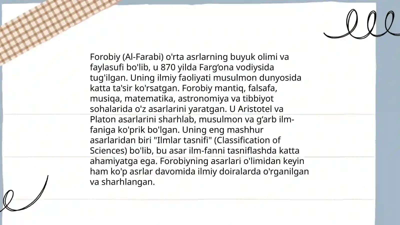 Abu Nasr Forobiy mashhur qomusiy olim 4