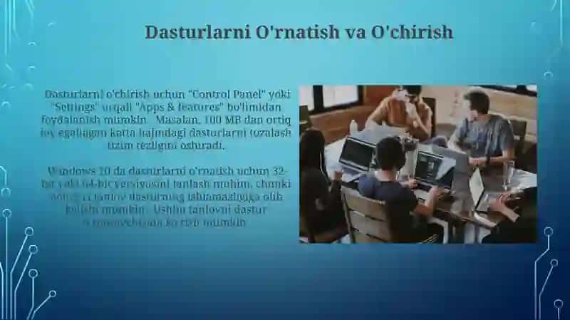Windows operatsion tizimida ishlash asoslari 4