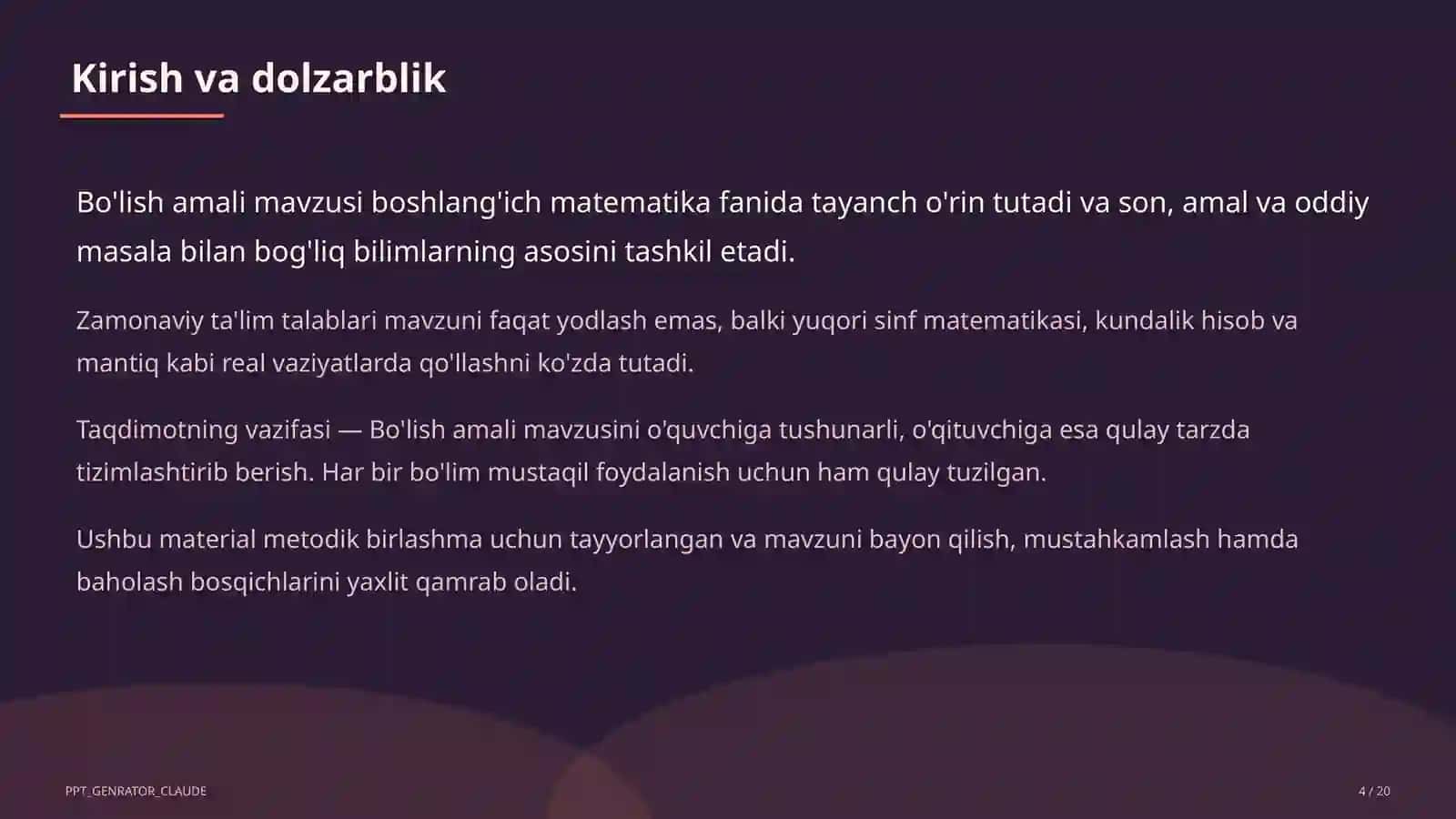 Bo'lish amali (2-sinf) 4