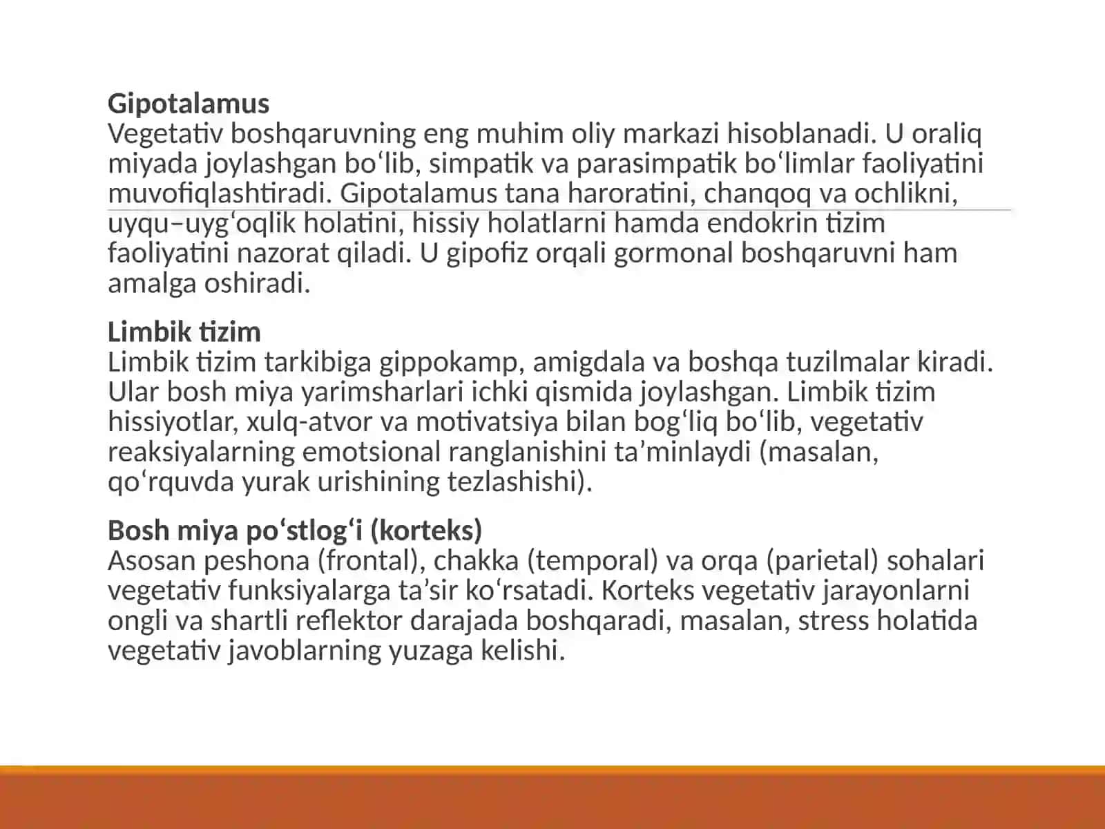 Vegetativoliy markazlar va ularning funksional ahamiyati 4