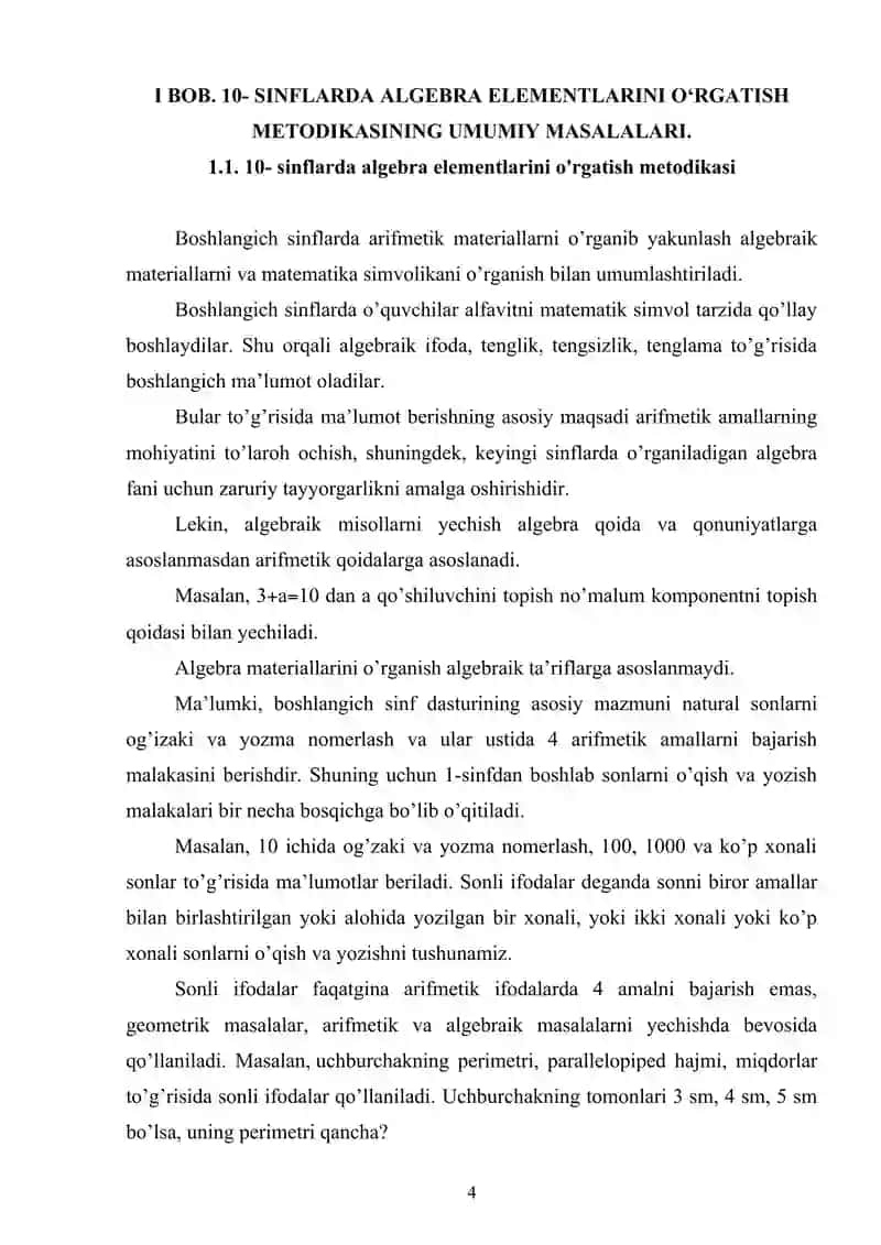 10-Sinflarda Algebra Elementlarini Oʻrgatish Metodikasi 4