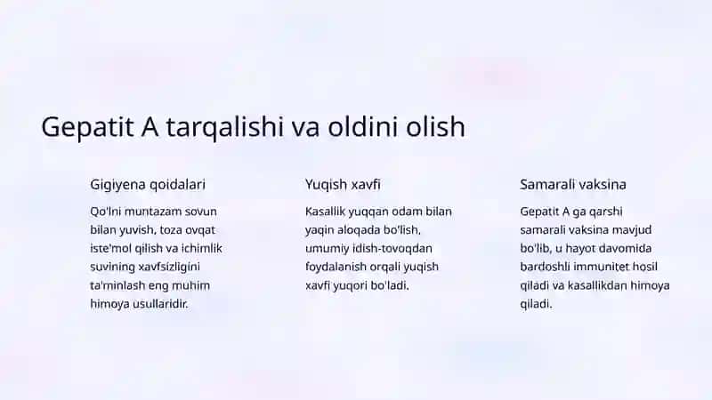 Virusli gepatitlar: A, B va C haqida to'liq ma'lumot 4