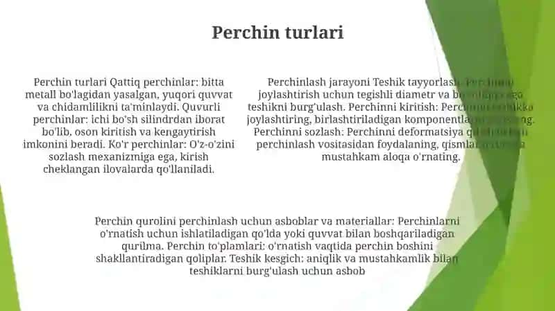 Parchinlash Jarayoni Va Parchinlashda Ishlatiladigon Asbob Va Moslamalar 4