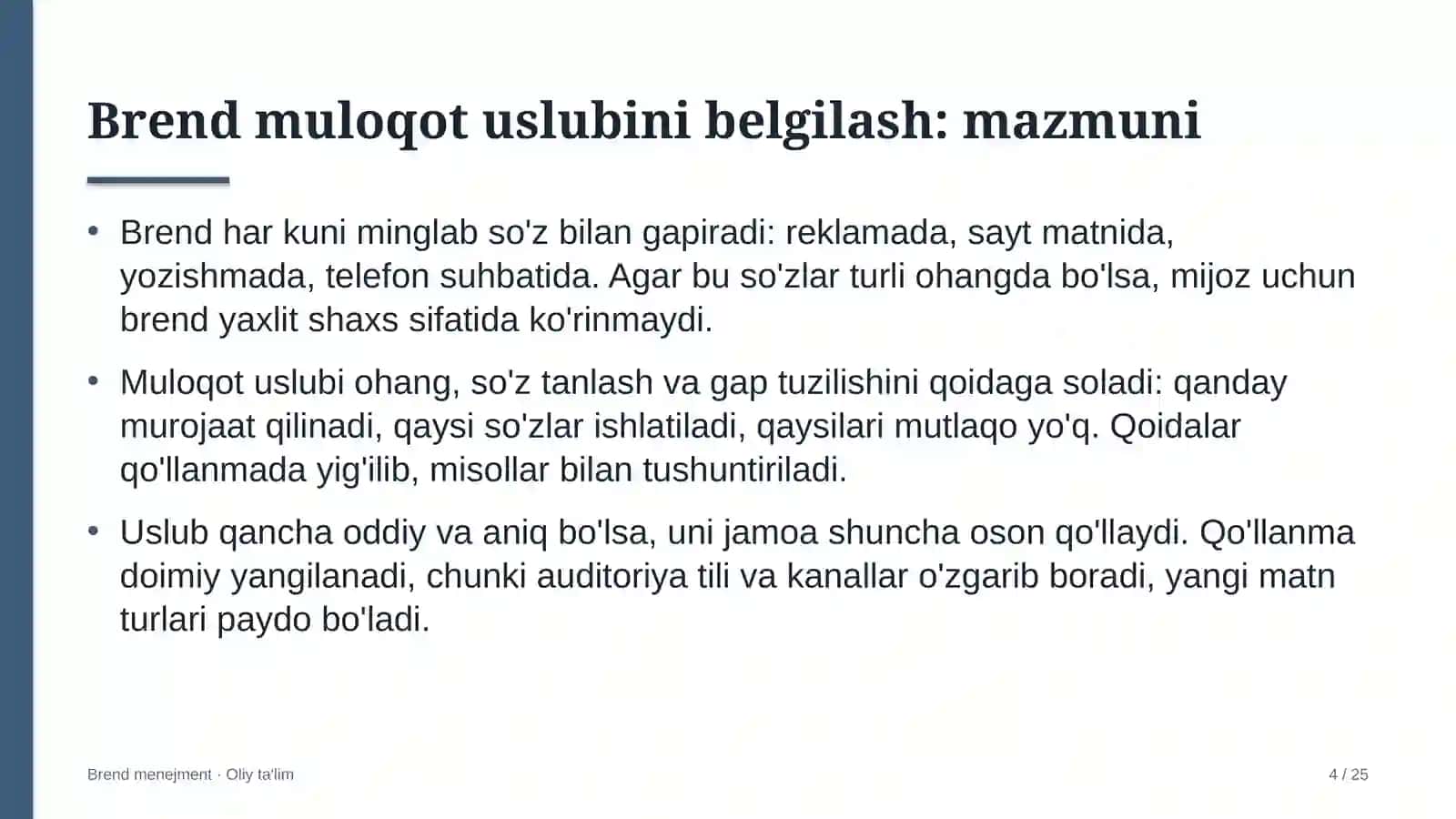 Avtomobillarga gaz to'ldirish shoxobchalarida brend muloqot uslubini belgilash 4